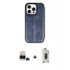 MARSİLYAN™- iPhone 14 Pro Max Kılıf Zirve Yansıma Serisi - Siyah Bilvis Hayalet Cam Ekran Koruyucu + Bilvis Titan Kamera Lens - DNMR