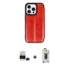 MARSİLYAN™- iPhone 14 Pro Max Kılıf Zirve Yansıma Serisi - Siyah Bilvis Hayalet Cam Ekran Koruyucu + Bilvis Titan Kamera Lens - DNMR