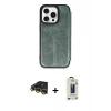 MARSİLYAN™- iPhone 14 Pro Max Kılıf Zirve Yansıma Serisi - Siyah Bilvis Hayalet Cam Ekran Koruyucu + Raze Metal Kamera Lens - GD