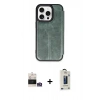 MARSİLYAN™- iPhone 14 Pro Max Kılıf Zirve Yansıma Serisi - Siyah Bilvis Hayalet Cam Ekran Koruyucu + Bilvis Titan Kamera Lens - GS