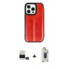 MARSİLYAN™- iPhone 14 Pro Max Kılıf Zirve Yansıma Serisi - Siyah Bilvis Hayalet Cam Ekran Koruyucu + Bilvis Titan Kamera Lens - GS