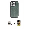 MARSİLYAN™- iPhone 14 Pro Max Kılıf Zirve Yansıma Serisi - Siyah Buffer Cam Ekran Koruyucu + Bilvis Titan Kamera Lens - GD