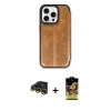 MARSİLYAN™- iPhone 14 Pro Max Kılıf Zirve Yansıma Serisi - Siyah Buffer Cam Ekran Koruyucu + Gold Raze Metal Kamera Lens