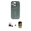 MARSİLYAN™- iPhone 14 Pro Max Kılıf Zirve Yansıma Serisi - Siyah Buffer Cam Ekran Koruyucu + Bilvis Titan Kamera Lens - SH