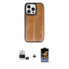 MARSİLYAN™- iPhone 14 Pro Max Kılıf Zirve Yansıma Serisi - Siyah Buffer Hayalet Cam Ekran Koruyucu + Bilvis Titan Kamera Lens - DNMR