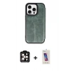 MARSİLYAN™- iPhone 14 Pro Max Kılıf Zirve Yansıma Serisi - Siyah Joko 5D Cam + PVD Metal Kamera Lens - TU