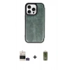 MARSİLYAN™- iPhone 14 Pro Max Kılıf Zirve Yansıma Serisi - Siyah Joko Magic 5D Hayalet Cam + Bilvis Titan Kamera Lens - GS