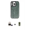 MARSİLYAN™- iPhone 14 Pro Max Kılıf Zirve Yansıma Serisi - Siyah Joko Magic 5D Hayalet Cam + Siyah Bilvis Titan Kamera Lens