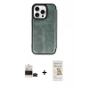 MARSİLYAN™- iPhone 14 Pro Max Kılıf Zirve Yansıma Serisi - Siyah Mat Seramik Nano Ekran Koruyucu + Bilvis Titan Kamera Lens - SH