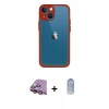 MARSİLYAN™- iPhone 15 Kılıf Ahenk Çizgi Serisi - Siyah Joko Magic 5D Cam + Raze Metal Kamera Lens - PE