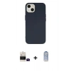 MARSİLYAN™- iPhone 15 Kılıf Ahenk Serisi - Siyah Joko Magic 5D Cam + Bilvis Titan Kamera Lens - SH