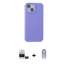 MARSİLYAN™- iPhone 15 Kılıf Ahenk Serisi - Siyah Joko Magic 5D Cam + Bilvis Titan Kamera Lens - YL