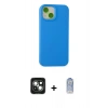 MARSİLYAN™- iPhone 15 Kılıf Ahenk Serisi - Siyah Joko Magic 5D Cam + PVD Metal Kamera Lens - YL