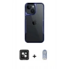 MARSİLYAN™- iPhone 15 Kılıf Akış Çizgi Koleksiyonu - Siyah Joko Magic 5D Cam + PVD Metal Kamera Lens - YL