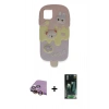 MARSİLYAN™- iPhone 15 Kılıf Akış Yansıma - Şeffaf 360 Full Body Arka Koruyucu + Raze Metal Kamera Lens - SI