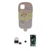 MARSİLYAN™- iPhone 15 Kılıf Akış Yansıma - Siyah 360 Mat Full Body Arka Koruyucu + Bilvis Titan Kamera Lens - YL