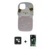 MARSİLYAN™- iPhone 15 Kılıf Akış Yansıma - Siyah 360 Mat Full Body Arka Koruyucu + PVD Metal Kamera Lens - YL