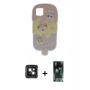 MARSİLYAN™- iPhone 15 Kılıf Akış Yansıma - Siyah 360 Mat Full Body Arka Koruyucu + PVD Metal Kamera Lens - YL