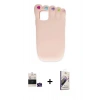 MARSİLYAN™- iPhone 15 Kılıf Akış Yansıma - Siyah Bilvis 3D Mat Cam Ekran Koruyucu + Bilvis Titan Kamera Lens - YL