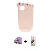 MARSİLYAN™- iPhone 15 Kılıf Akış Yansıma - Siyah Bilvis 3D Mat Cam Ekran Koruyucu + Raze Metal Kamera Lens - PE