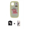 MARSİLYAN™- iPhone 15 Kılıf Akış Yansıma - Siyah Bilvis 3D Mat Cam Ekran Koruyucu + PVD Metal Kamera Lens - TU