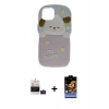 MARSİLYAN™- iPhone 15 Kılıf Akış Yansıma - Siyah Buffer Hayalet Cam Ekran Koruyucu + Bilvis Titan Kamera Lens - PE