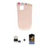 MARSİLYAN™- iPhone 15 Kılıf Akış Yansıma - Siyah Buffer Hayalet Cam Ekran Koruyucu + Bilvis Titan Kamera Lens - PE