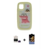 MARSİLYAN™- iPhone 15 Kılıf Akış Yansıma - Siyah Buffer Hayalet Cam Ekran Koruyucu + Bilvis Titan Kamera Lens - PE