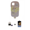 MARSİLYAN™- iPhone 15 Kılıf Akış Yansıma - Siyah Buffer Hayalet Cam Ekran Koruyucu + Bilvis Titan Kamera Lens - PE