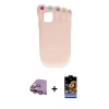 MARSİLYAN™- iPhone 15 Kılıf Akış Yansıma - Siyah Buffer Hayalet Cam Ekran Koruyucu + Raze Metal Kamera Lens - PE