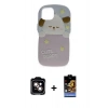 MARSİLYAN™- iPhone 15 Kılıf Akış Yansıma - Siyah Buffer Hayalet Cam Ekran Koruyucu + PVD Metal Kamera Lens - TU