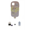 MARSİLYAN™- iPhone 15 Kılıf Akış Yansıma - Siyah Joko Magic 5D Cam + Bilvis Titan Kamera Lens - PE