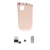 MARSİLYAN™- iPhone 15 Kılıf Akış Yansıma - Siyah Joko Magic 5D Cam + Bilvis Titan Kamera Lens - YL