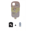 MARSİLYAN™- iPhone 15 Kılıf Akış Yansıma - Siyah Joko Magic 5D Cam + PVD Metal Kamera Lens - TU