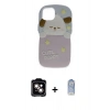 MARSİLYAN™- iPhone 15 Kılıf Akış Yansıma - Siyah Joko Magic 5D Cam + PVD Metal Kamera Lens - TU