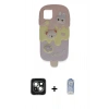 MARSİLYAN™- iPhone 15 Kılıf Akış Yansıma - Siyah Joko Magic 5D Cam + PVD Metal Kamera Lens - YL