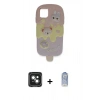MARSİLYAN™- iPhone 15 Kılıf Akış Yansıma - Siyah Joko Magic 5D Cam + PVD Metal Kamera Lens - YL