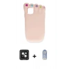 MARSİLYAN™- iPhone 15 Kılıf Akış Yansıma - Siyah Joko Magic 5D Cam + PVD Metal Kamera Lens - YL