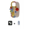 MARSİLYAN™- iPhone 15 Kılıf Akış Yansıma - Siyah Joko Magic 5D Cam + PVD Metal Kamera Lens - YL