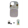 MARSİLYAN™- iPhone 15 Kılıf Akış Yansıma - Siyah Polymer Nano Ekran Koruyucu + Bilvis Titan Kamera Lens - PE