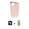 MARSİLYAN™- iPhone 15 Kılıf Akış Yansıma - Siyah Polymer Nano Ekran Koruyucu + PVD Metal Kamera Lens - YL