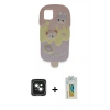MARSİLYAN™- iPhone 15 Kılıf Akış Yansıma - Siyah Polymer Nano Ekran Koruyucu + PVD Metal Kamera Lens - YL