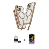 MARSİLYAN™- iPhone 15 Kılıf Atlas Doku Koleksiyonu - Siyah Buffer Hayalet Cam Ekran Koruyucu + Bilvis Titan Kamera Lens - YL