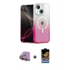 MARSİLYAN™- iPhone 15 Kılıf Eksen Minimal Özel Seri - Siyah Buffer Hayalet Cam Ekran Koruyucu + Raze Metal Kamera Lens - SI