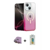 MARSİLYAN™- iPhone 15 Kılıf Eksen Minimal Özel Seri - Siyah Polymer Nano Ekran Koruyucu + Raze Metal Kamera Lens - SI