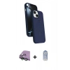 MARSİLYAN™- iPhone 15 Kılıf İz Işık Koleksiyonu - Siyah Joko Magic 5D Cam + Raze Metal Kamera Lens - YL