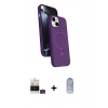 MARSİLYAN™- iPhone 15 Kılıf İz Işık Koleksiyonu - Siyah Joko Magic 5D Cam + Bilvis Titan Kamera Lens - YL
