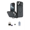 MARSİLYAN™- iPhone 15 Kılıf İz Modern Prime - Siyah Joko Magic 5D Cam + Bilvis Titan Kamera Lens - PE
