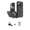 MARSİLYAN™- iPhone 15 Kılıf İz Modern Prime - Siyah Joko Magic 5D Cam + Bilvis Titan Kamera Lens - YL