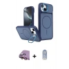 MARSİLYAN™- iPhone 15 Kılıf İz Modern Prime - Siyah Joko Magic 5D Cam + Raze Metal Kamera Lens - PE